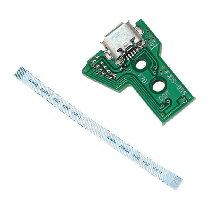 JCD JDS-055 USB Charging Port Board with 12 Pin FPC Flex Cable for PS4, JCD JDS-055