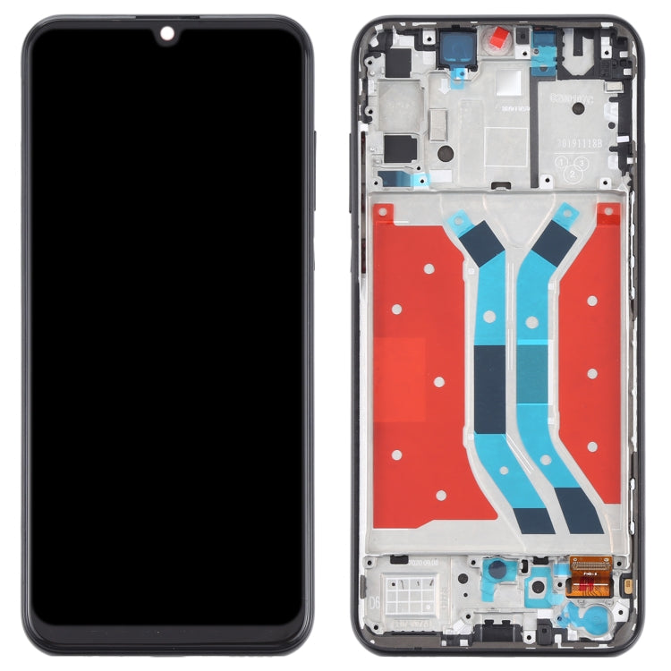 Schermo LCD e digitalizzatore assemblaggio completo con cornice per Huawei Y8p, For Huawei Y8p