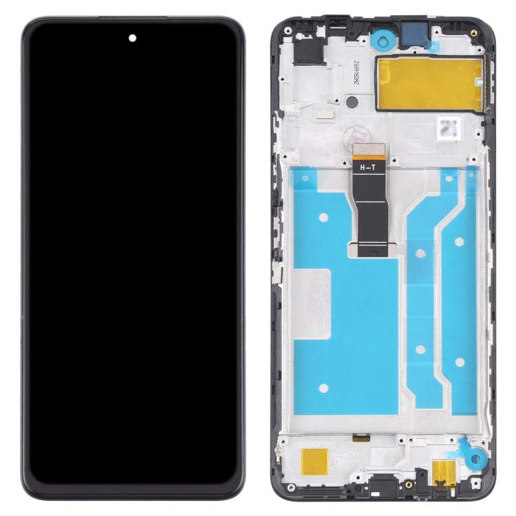 LCD Screen and Digitizer Full Assembly with Frame for Huawei Y7a, For Huawei Y7a