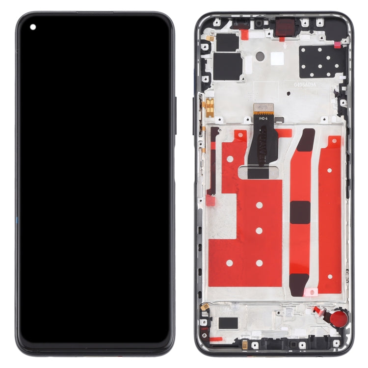 LCD Screen and Digitizer Full Assembly with Frame for Huawei P40 Lite 5G, For Huawei P40 Lite 5G