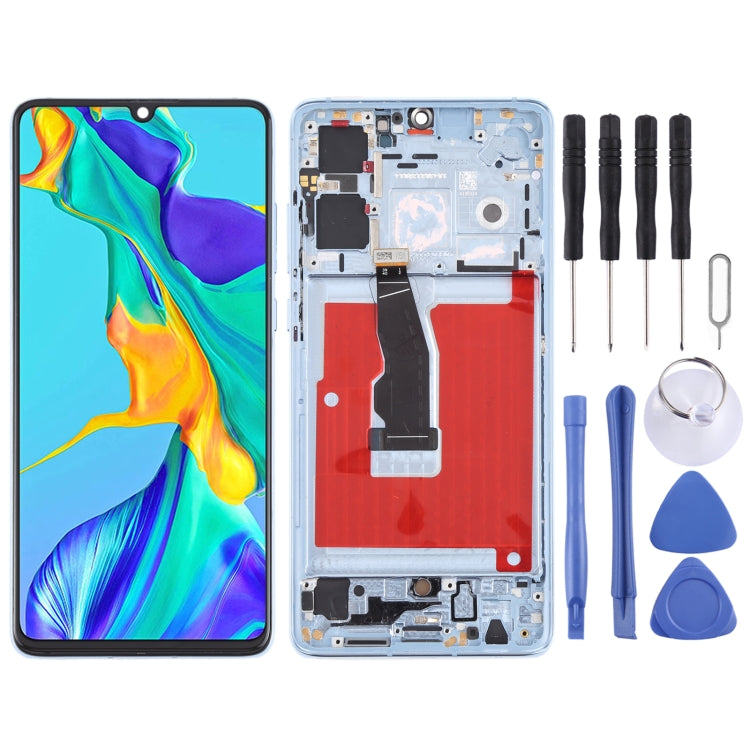 Schermo LCD e digitalizzatore assemblaggio completo con cornice per Huawei P30, For Huawei P30, For Huawei P30 (Breathing Crystal)