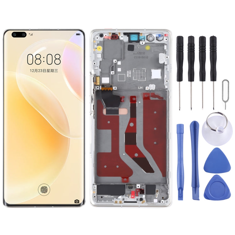 Schermo LCD e digitalizzatore assemblaggio completo con cornice per Huawei Nova 8 Pro 5G, For Huawei Nova 8 Pro 5G