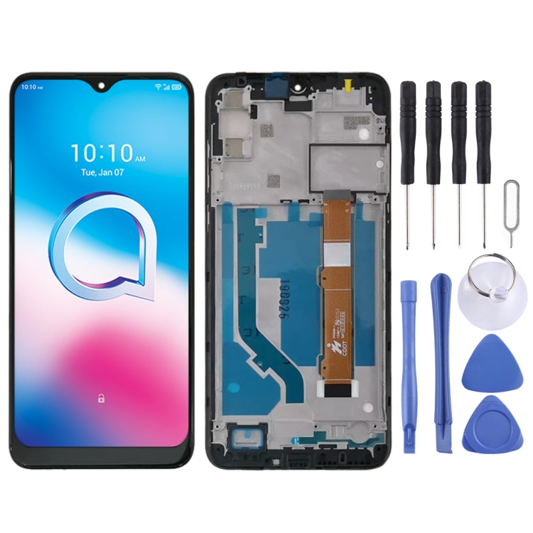 Schermo LCD e digitalizzatore assemblaggio completo con cornice per Alcatel 3L 2020 OT5029 5029D 5029Y 5029U 5029, For Alcatel 3L 2020
