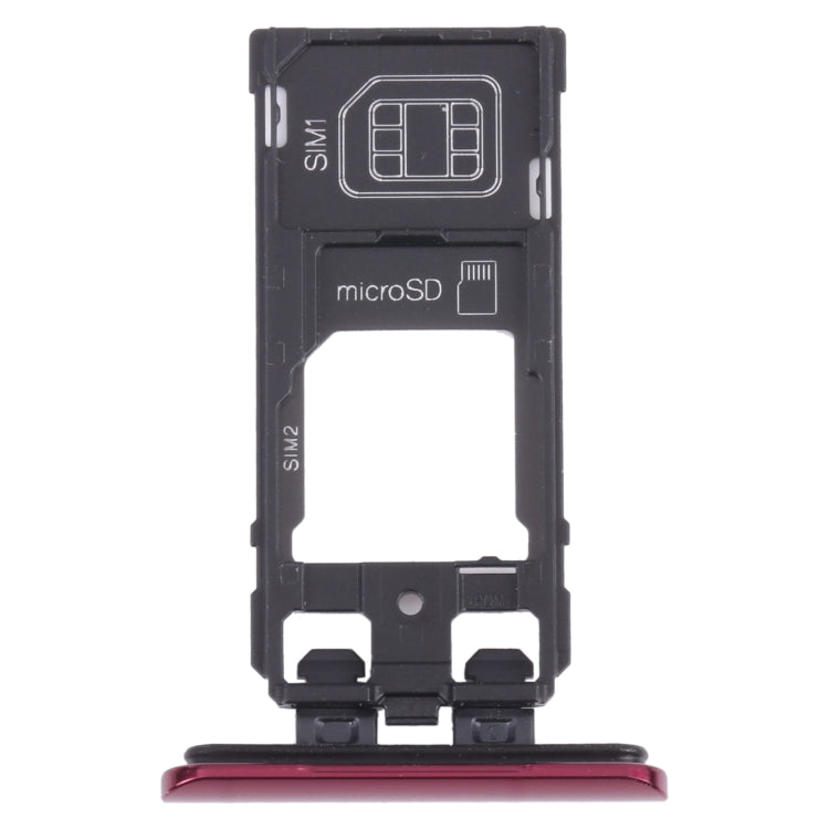 Vassoio scheda SIM + Vassoio scheda SIM/Vassoio scheda micro SD per Sony Xperia 5, For Sony Xperia 5 (Dual Card)