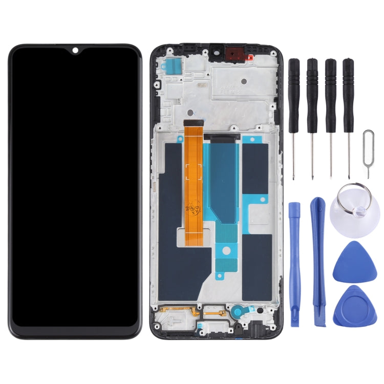 Schermo LCD originale e digitalizzatore assemblaggio completo con telaio per OPPO A55 5G / Realme V11 5G PEMM00 PEMM20 PEMT00 PEMT20, For OPPO A55 5G