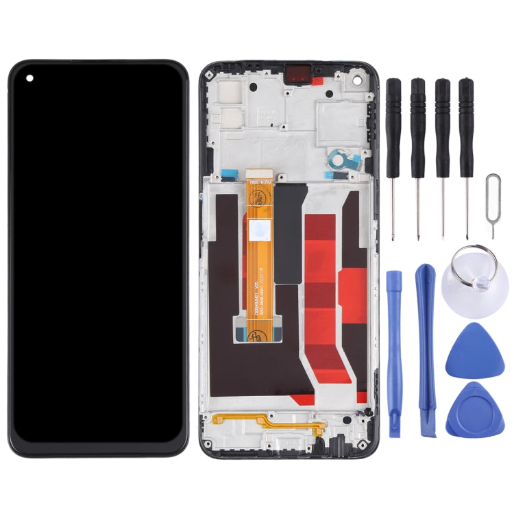 Schermo LCD originale e digitalizzatore assemblaggio completo con cornice per OPPO A72 5G, For OPPO A72 5G