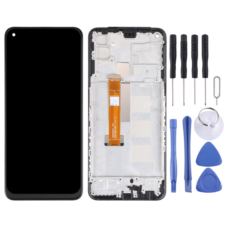 Schermo LCD originale e digitalizzatore assemblaggio completo con cornice per OPPO Realme Q2 RMX2117, For OPPO Realme Q2