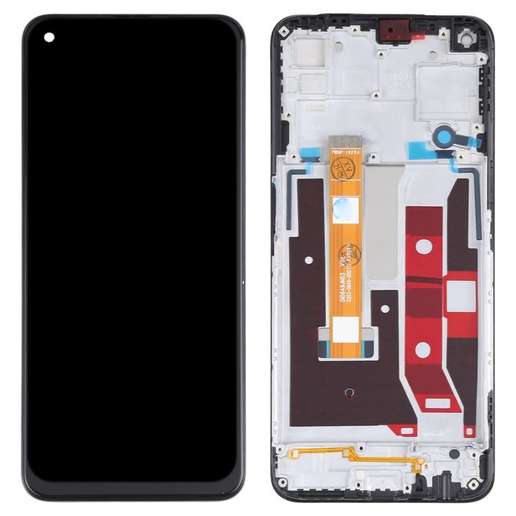 Schermo LCD originale e digitalizzatore assemblaggio completo con cornice per OPPO A53 5G PECM30 PECT30, For OPPO A53 5G