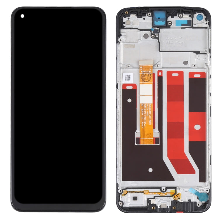 Schermo LCD originale e digitalizzatore assemblaggio completo con cornice per OPPO A32 PDVM00, For OPPO A32