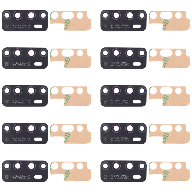 For Infinix Hot 9 X655C, X655, X655D 10pcs Rear Camera Lens, For Infinix Hot 9