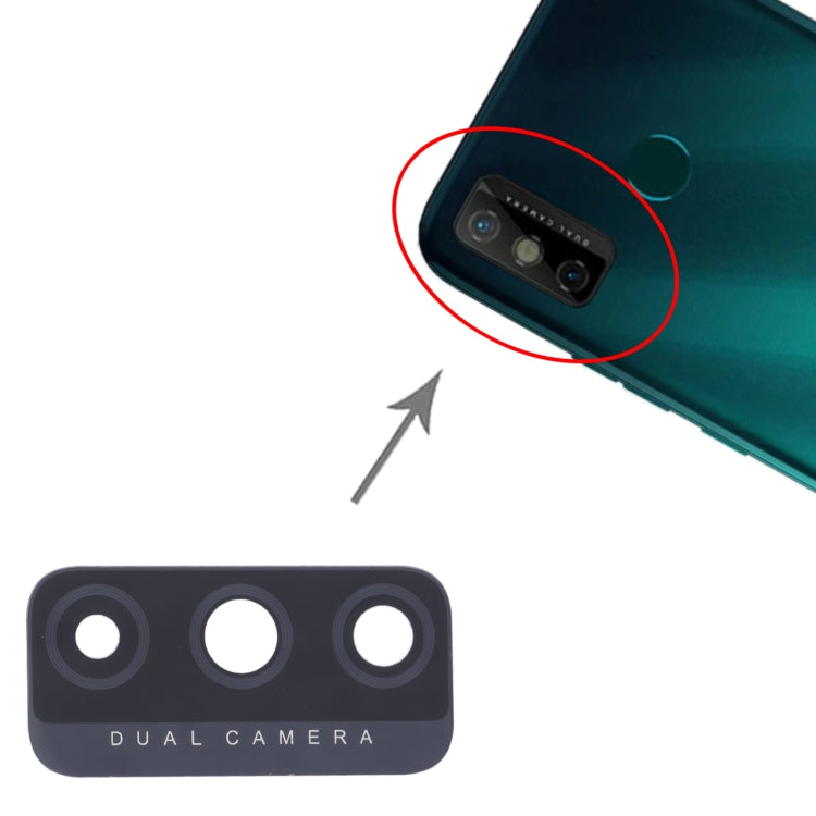 For Tecno Spark 6 Go KE5j, KE5k 10pcs Rear Camera Lens, For Tecno Spark 6 Go