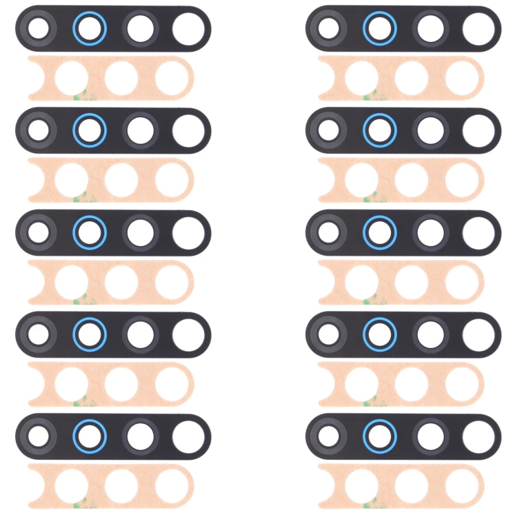 For Tecno Camon 12 CC7s 10pcs Rear Camera Lens, For Tecno Camon 12