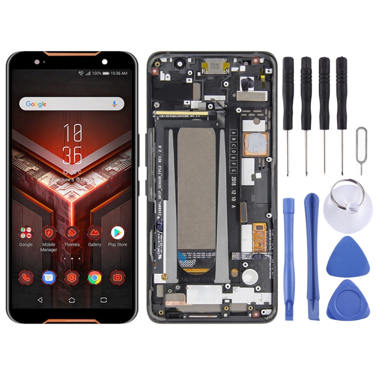 Schermo LCD e digitalizzatore assemblaggio completo con cornice per telefono Asus ROG ZS600KL Z01QD, For Asus ROG Phone ZS600KL