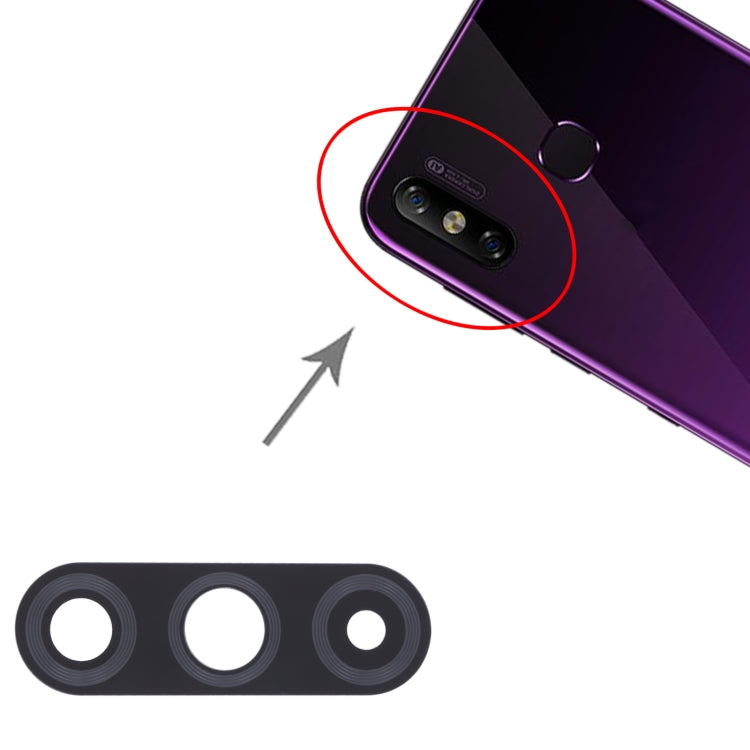 For Tecno Spark Go 2019 KC1 10pcs Rear Camera Lens, For Tecno Spark Go 2019