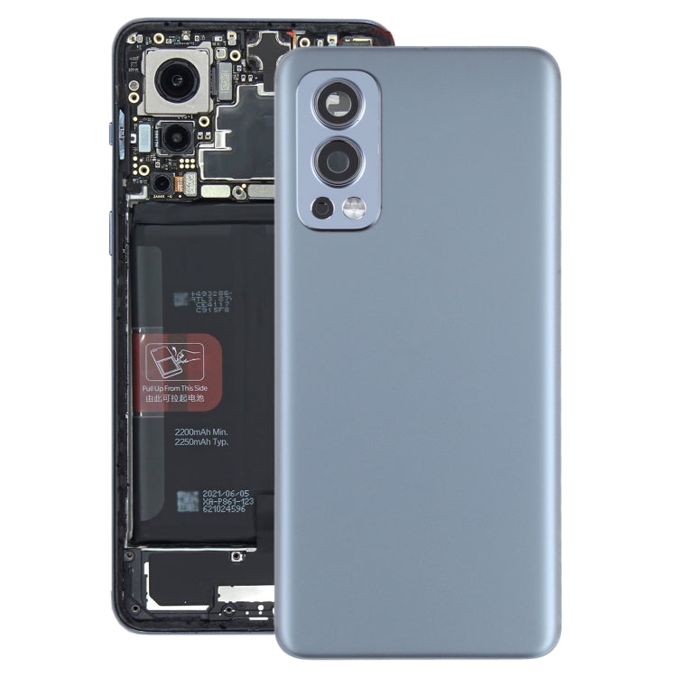 For OnePlus Nord 2 Battery Back Cover with Camera Lens Cover, For OnePlus Nord 2