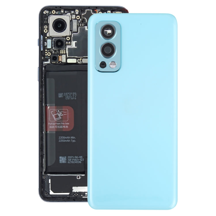 For OnePlus Nord 2 Battery Back Cover with Camera Lens Cover, For OnePlus Nord 2