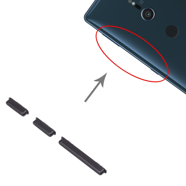 Pulsante di accensione e pulsante di controllo del volume per Sony Xperia XZ2 Compact, For Sony Xperia XZ2 Compact