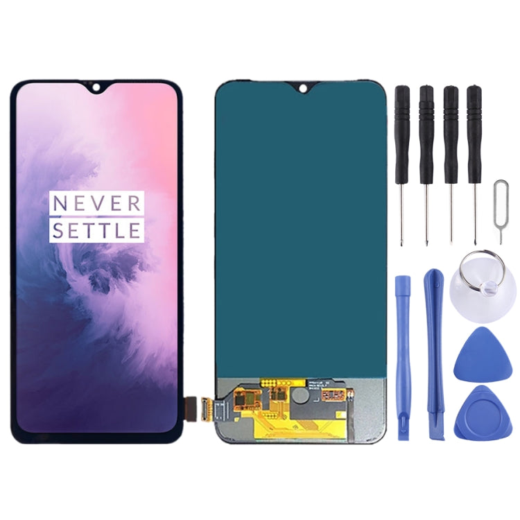 For OnePlus 7 GM1905 GM1901 GM1900 GM1903 with digitizer full assembly, not support TFT LCD screen for fingerprint identification, For OnePlus 7