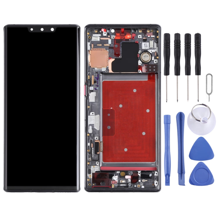 LCD Screen and Digitizer Full Assembly with Frame for Huawei Mate 30 RS Porsche Design (Without LOGO), For Huawei Mate 30 RS Porsche Design