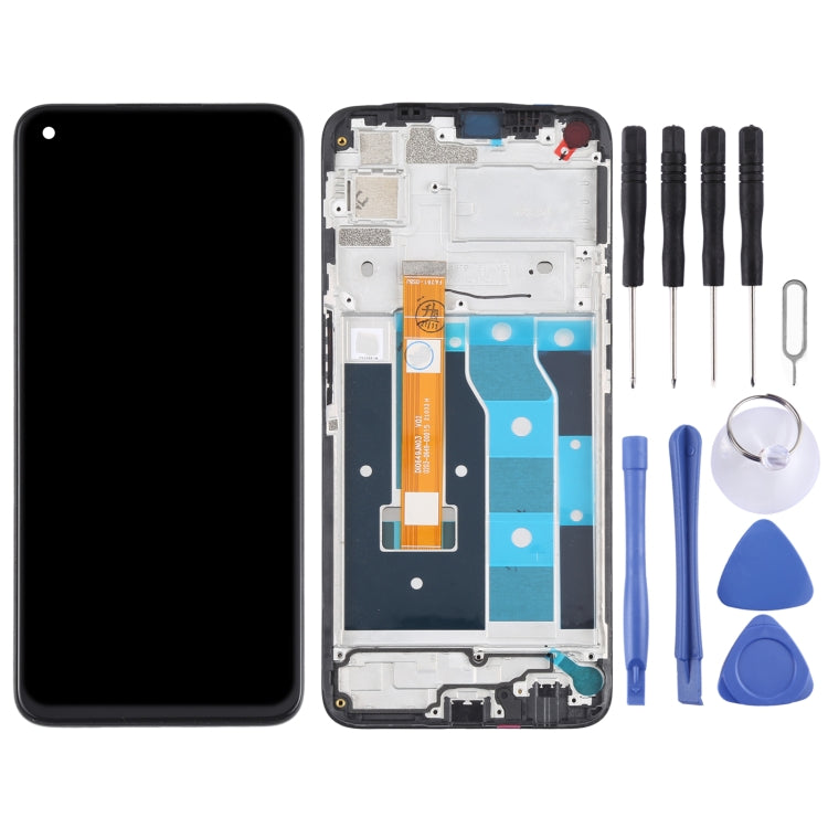 LCD Screen and Digitizer Full Assembly with Frame for OPPO Realme Narzo, For OPPO Realme Narzo