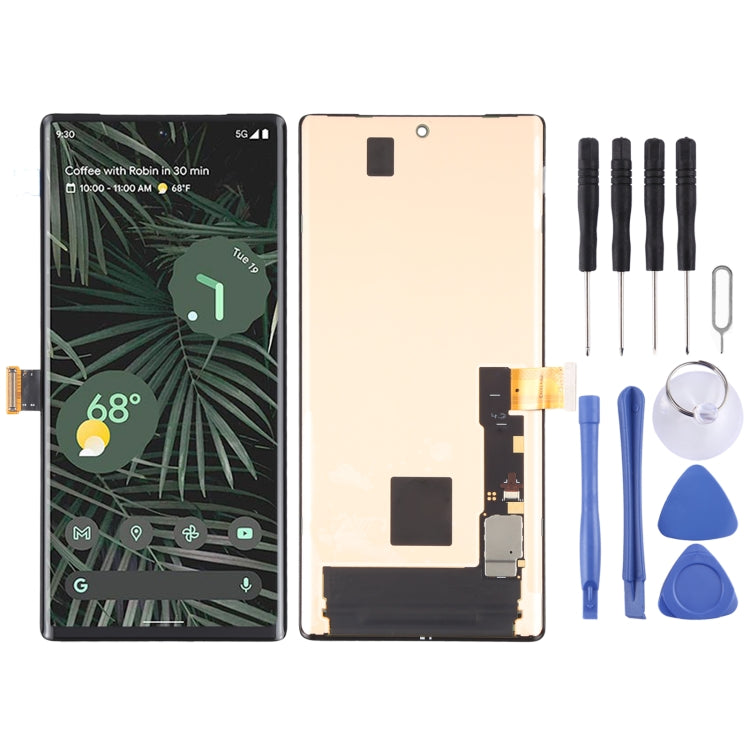 Schermo LCD e digitalizzatore in materiale originale Ltpo AMOLED assemblaggio completo per Google Pixel 6 Pro GLUOG G8VOU, For Google Pixel 6 Pro