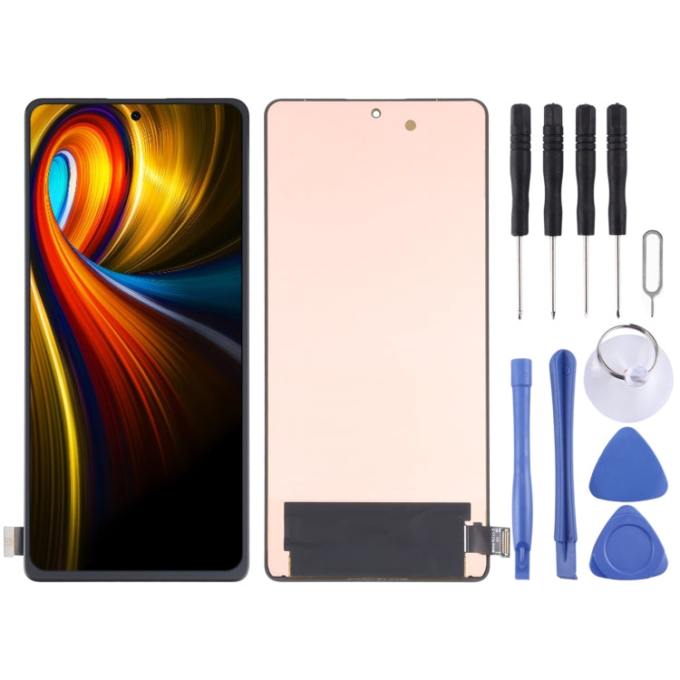 Original AMOLED LCD Screen and Digitizer Full Assembly for Xiaomi Poco F3 GT MZB09C6IN M2104K10I, For Xiaomi Poco F3 GT (Original)