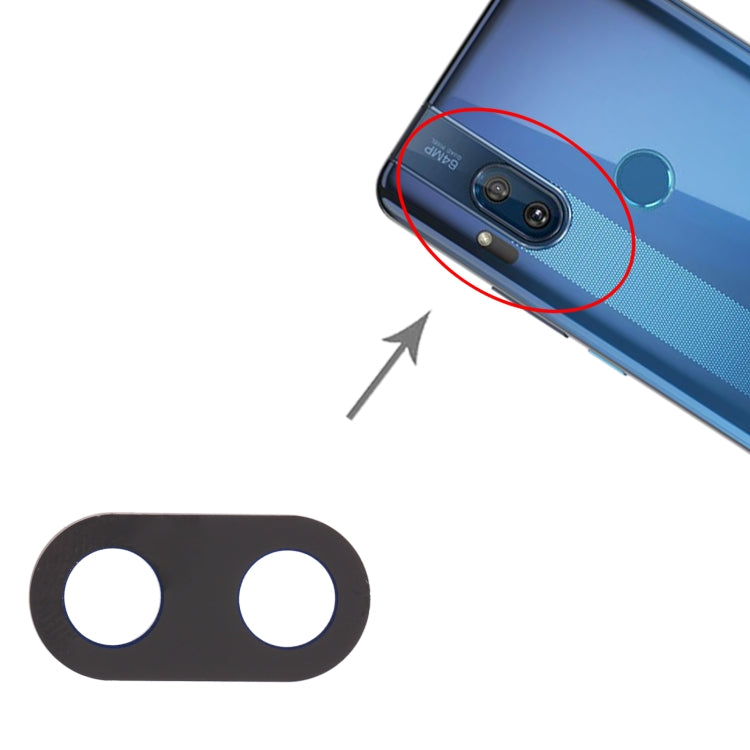 Obiettivo fotocamera posteriore da 10 pezzi per Motorola One Hyper, For Motorola One Hyper