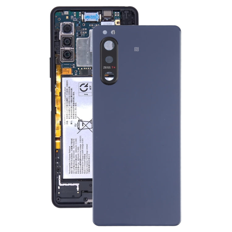 Back Battery Cover with Camera Lens Cover for Sony Xperia 5 II, For Sony Xperia 5 II