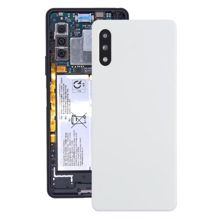 Cover posteriore della batteria con copriobiettivo della fotocamera per Sony Xperia Ace II SO-41B, For Sony Xperia Ace II