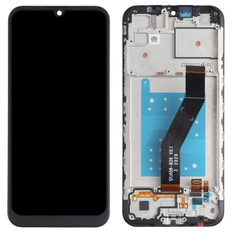 LCD Screen and Digitizer Full Assembly with Frame for Motorola Moto E6i XT2053-5, For Motorola Moto E6i