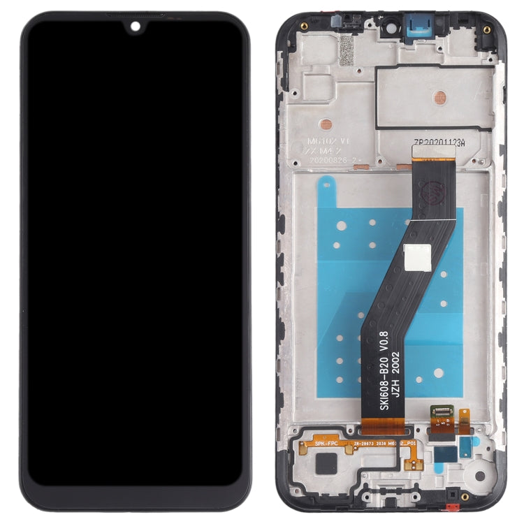 LCD Screen and Digitizer Full Assembly with Frame for Motorola Moto E6S XT2053 XT2053-2, For Motorola Moto E6S