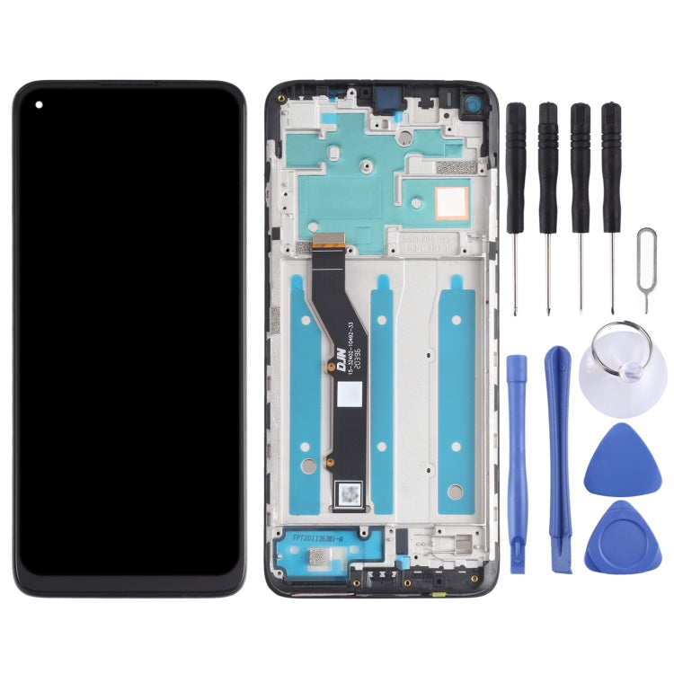 LCD Screen and Digitizer Full Assembly with Frame for Motorola Moto G9 Plus XT2087-1, For Motorola Moto G9 Plus