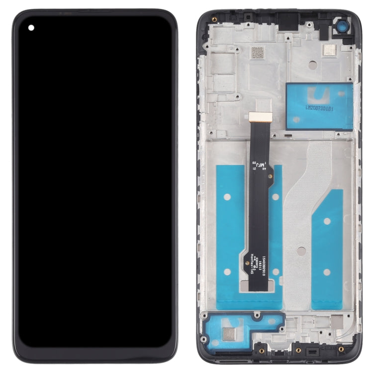 LCD Screen and Digitizer Full Assembly with Frame for Motorola Moto G8 XT2045-1, For Motorola Moto G8