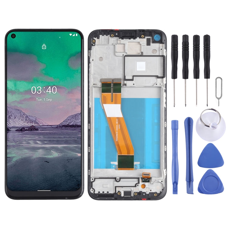 LCD Screen and Digitizer Full Assembly with Frame for Nokia 3.4 / 5.4 TA-1288 TA-1285 TA-1283 TA-1333 TA-1340 TA-1337 TA-1328 TA-1325, For Nokia 3.4 / 5.4