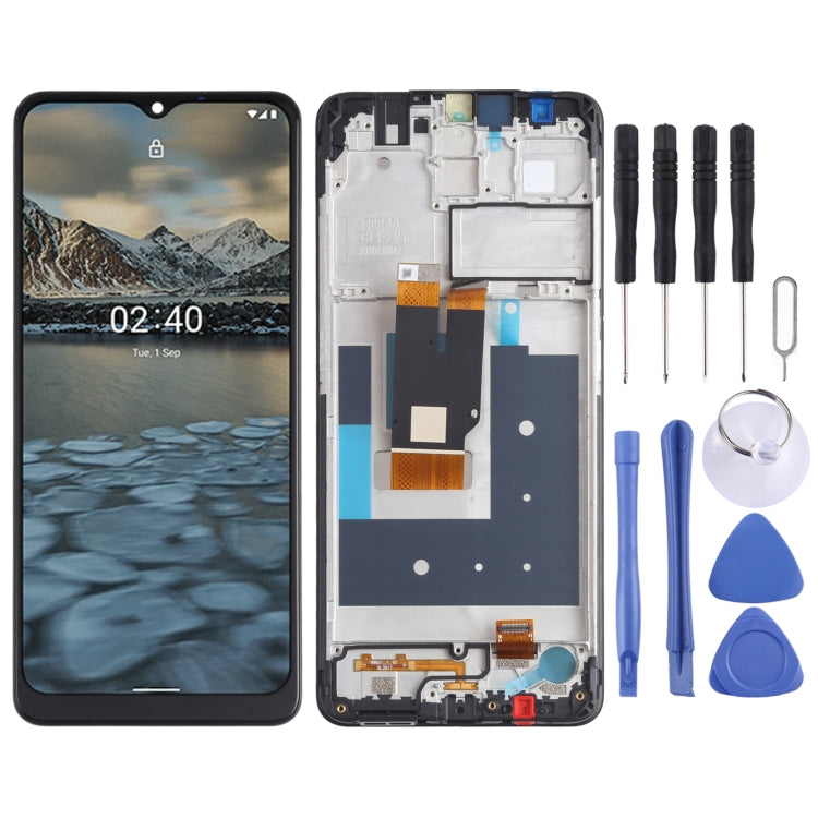Schermo LCD e digitalizzatore assemblaggio completo con cornice per Nokia 2.4 TA-1277 TA-1275 TA-1274 TA-1270, For Nokia 2.4