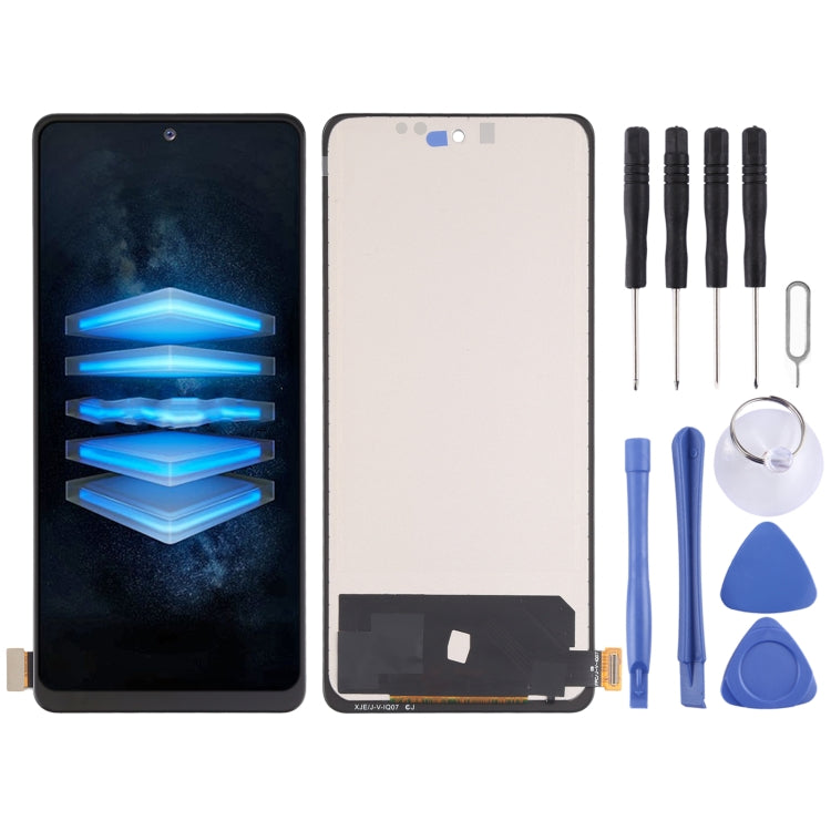 TFT Material LCD Screen and Digitizer Full Assembly (Not Support Fingerprint Identification) for vivo iQOO 7 V2049A i2009, For vivo iQOO 7 (TFT)