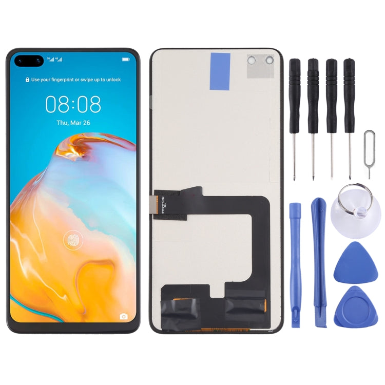 TFT Material LCD Screen and Digitizer Full Assembly (Not Support Fingerprint Identification) for Huawei P40, For Huawei P40 (TFT)