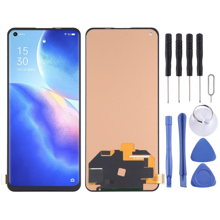 Schermo LCD in materiale TFT e digitalizzatore assemblaggio completo (non supporta l'identificazione delle impronte digitali) per OPPO Reno5 Pro 5G / Reno5 Pro+ PDSM00 PDST00 CPH2201 PDRM00 PDRT00, For OPPO Reno5 Pro 5G (TFT)