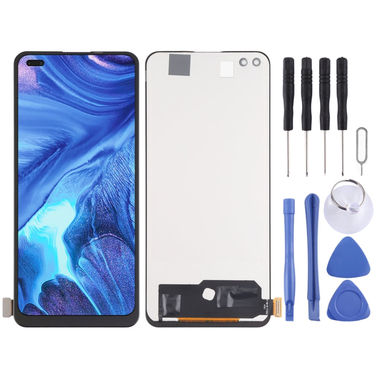 Schermo LCD in materiale TFT e digitalizzatore assemblaggio completo (non supporta l'identificazione delle impronte digitali) per OPPO Reno4 4G / Reno4 F / Reno4 Lite / A93 4G / F17 Pro, For OPPO Reno4 4G / Reno4 F(TFT)