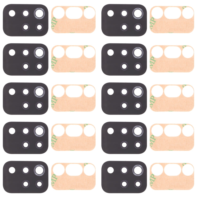 Obiettivo fotocamera posteriore da 10 pezzi per LG K42 / K52 (Brasile) LMK420 LMK420H LMK420E LMK420Y, For LG K42 / K52 (Brazil)