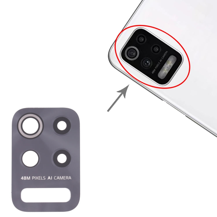 10pcs Rear Camera Lens For LG Q52 / K62, For LG Q52 / K62