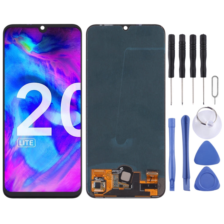 OLED Material LCD Screen and Digitizer Full Assembly for Honor 20 Lite / Y8p / P Smart S, For Huawei Y8p / P Smart S(OLED)