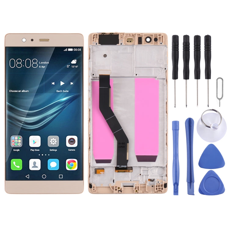 OLED Material LCD Screen and Digitizer Full Assembly with Frame for Huawei P9 Plus, For Huawei P9 Plus(OLED)