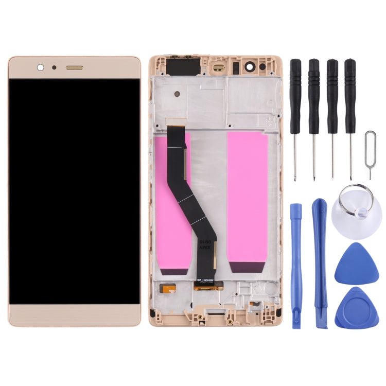 OLED Material LCD Screen and Digitizer Full Assembly with Frame for Huawei P9 Plus, For Huawei P9 Plus(OLED)