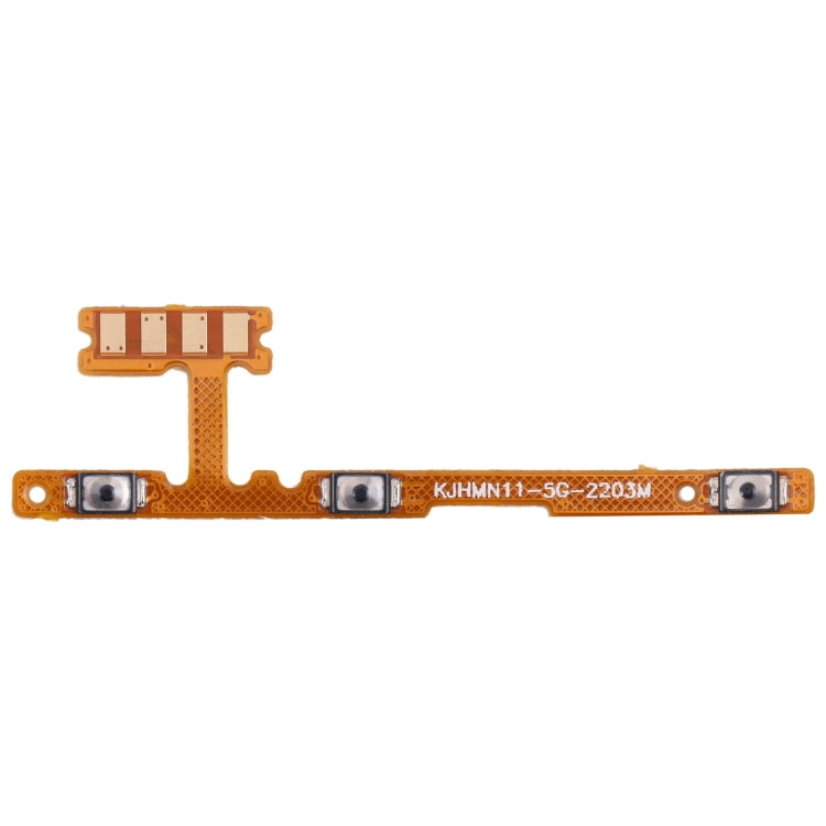 Power Button Volume Button Flex Cable For Xiaomi Redmi Note 11 5G, For Xiaomi Redmi Note 11 5G