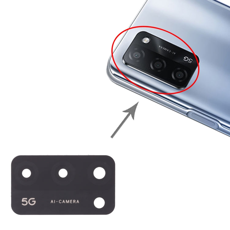 For OPPO A55 5G PEMM00, PEMM20, PEMT00, PEMT20 10pcs Rear Camera Lens, For OPPO A55 5G