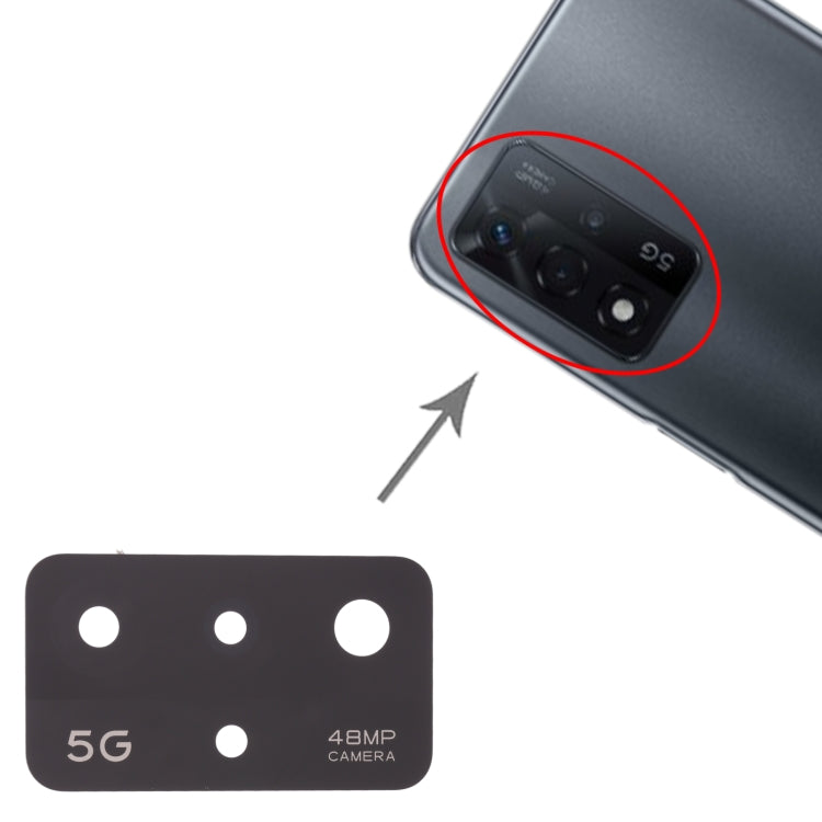 For OPPO A93s 5G PFGM00 10pcs Rear Camera Lens, For OPPO A93s 5G