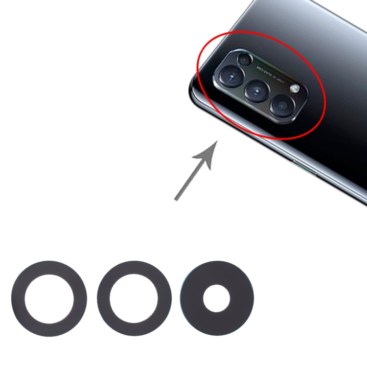 For OPPO Reno5 4G / Reno5 5G / Reno5 5K 10pcs Rear Camera Lens,For OPPO Reno5 4G / Reno5 5G / Reno5 5K