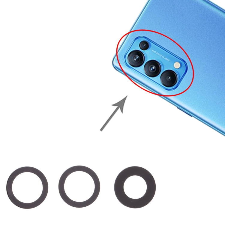 For OPPO Reno5 Pro 5G / Reno6 Pro 5G 10pcs Rear Camera Lens, For OPPO Reno5 Pro 5G / Reno6 Pro 5G