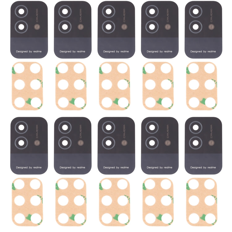 For OPPO Realme Narzo 50i RMX3235 10pcs Rear Camera Lens, For OPPO Realme Narzo 50i, For OPPO Realme Narzo 50i(Green)